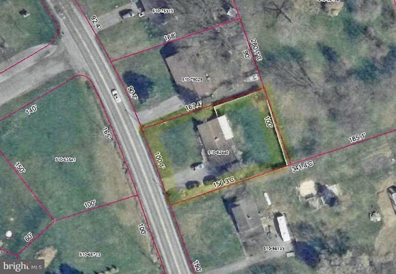 Aerial view of the property at 137 Marticville Road